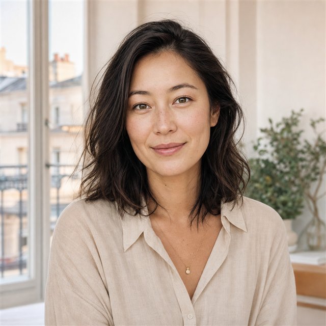 Portrait of Sophie, a city apartment owner